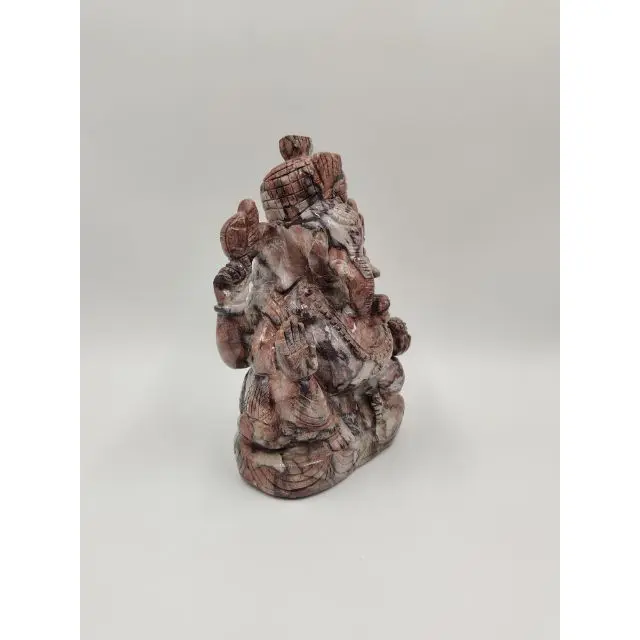 Porcelain Jasper Ganesha  Hand Carved Ganesh Idol For Home Decor Red Jasper Ganesha Figurine Home Decor Statue