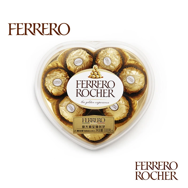 Подарочный шоколад Ferrero Rocher T24 по низкой цене молоко и смесь от поставщика приправленные конфетами в форме шарика