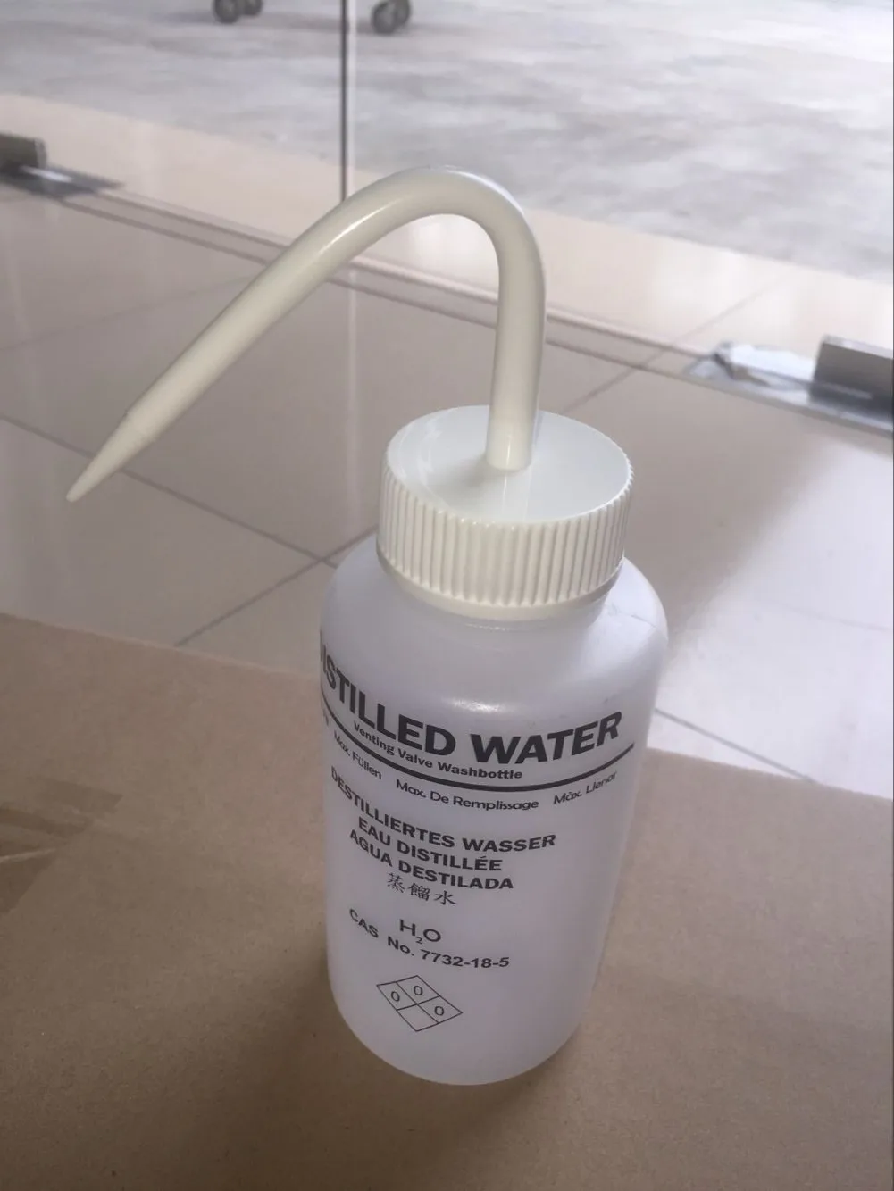 Labelled Wide Mouth Wash Bottle