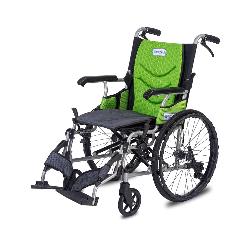 BION Comfy Wheelchair 4G Singapore Brand Lightweight Compact Folding Wheel chair Aluminium Travelling for Elderly