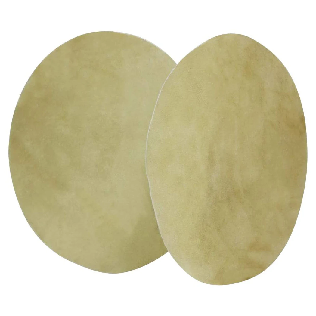 Top Quality 16 Goat Skin Drum Head Natural Djembe Native Frame Banjo Bodhran 5 Pcs Vellum