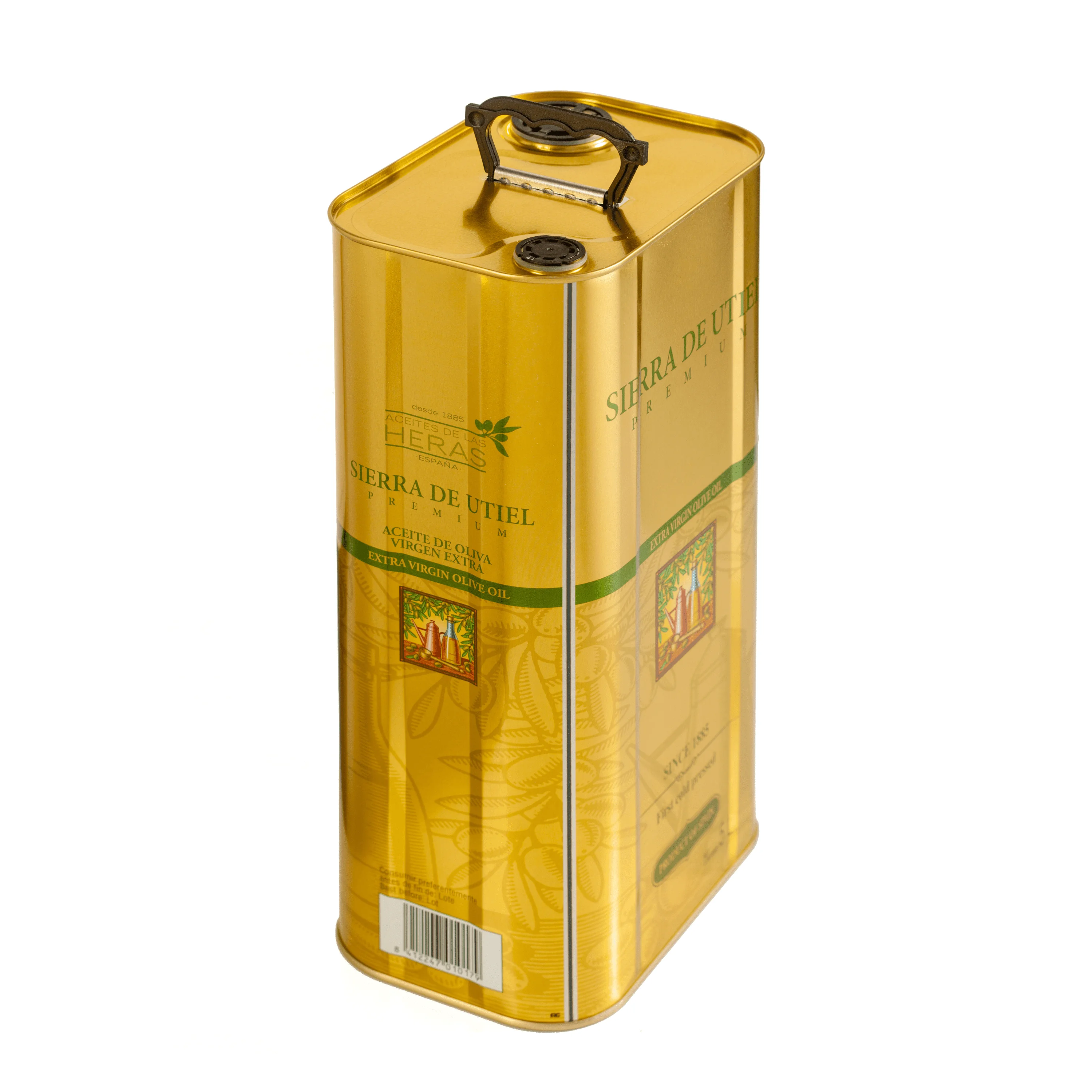 Sierra de Utiel, Extra Virgin Olive Oil 5 liter Gourmet Tin, first cold pressed Spanish Olive Oil