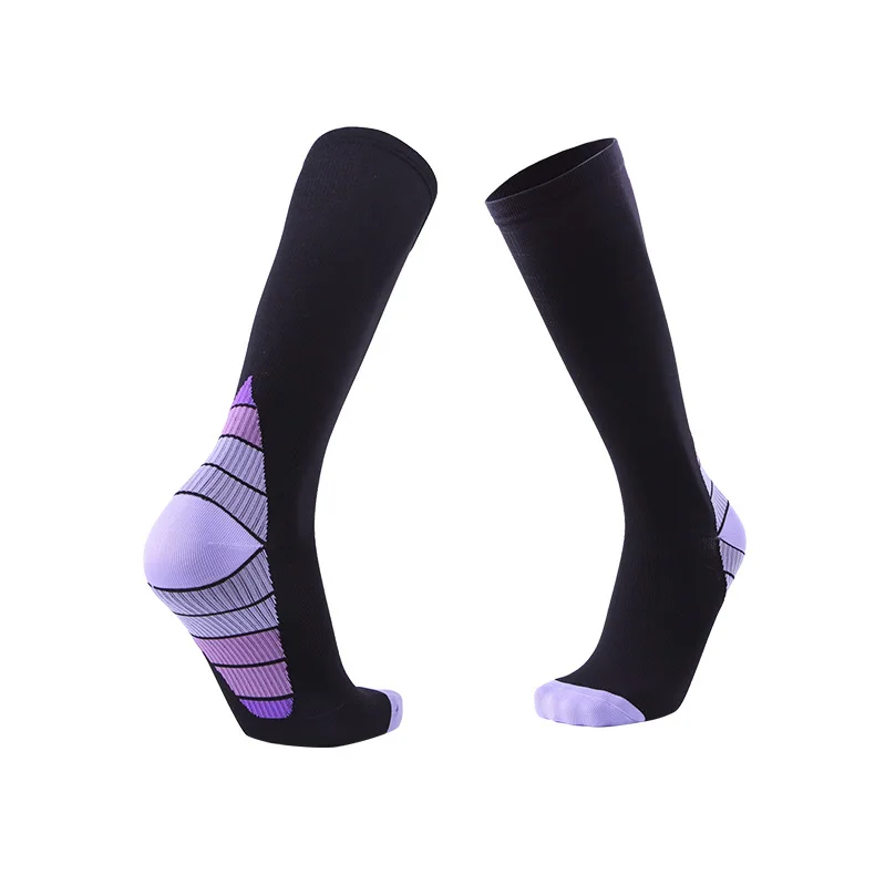 Custom Logo Long Men Sublimated Women Sports Nursing Medical Running Socks Compression