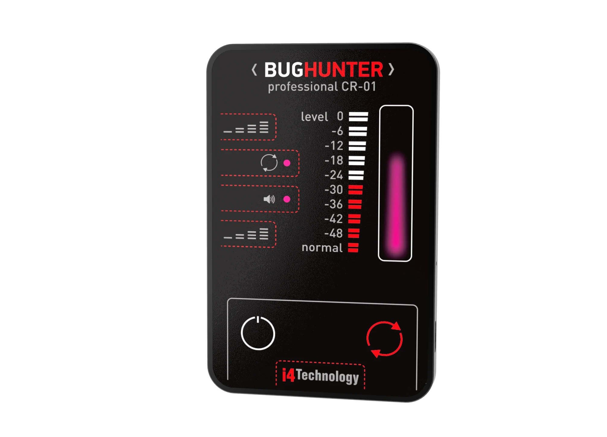 Professional anti spy detector (slim size and extended dynamic range)