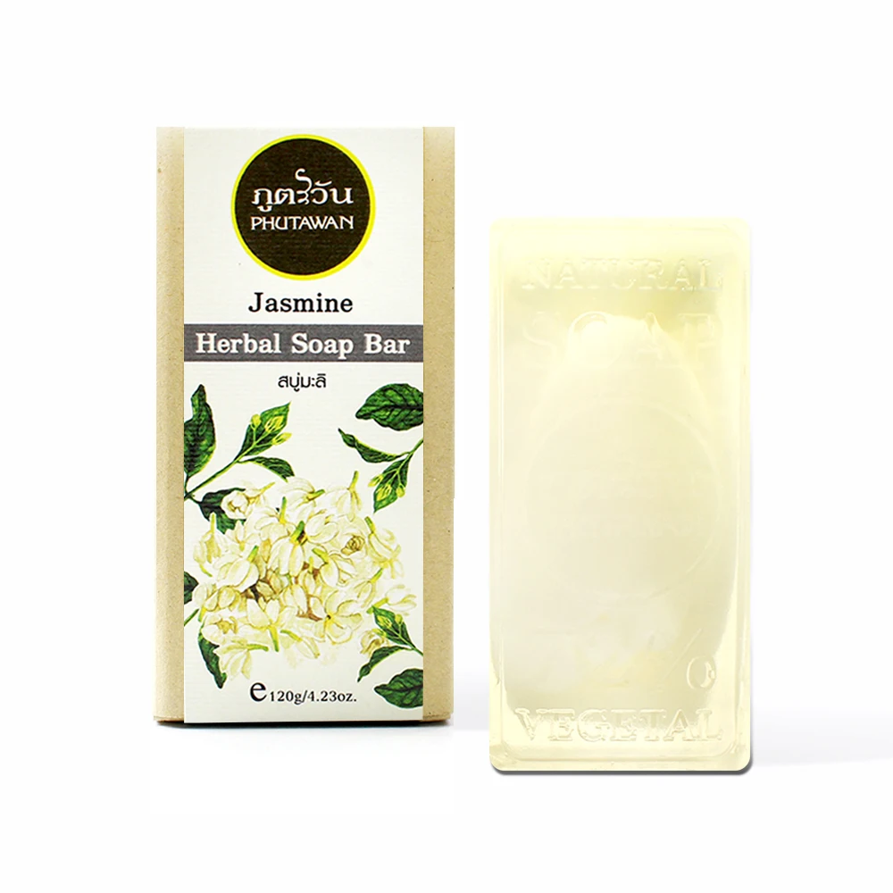 Высококачественное Органическое травяное мыло, 120 г, натуральный ингредиент жасмина, оптовая продажа, принимаются OEM/частные этикетки