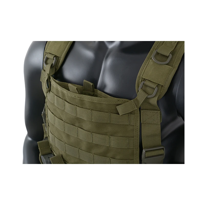 lightweight Tactical chest harness Tactical chest rig vest adjustable X harness with 5.56 9mm mag pouches