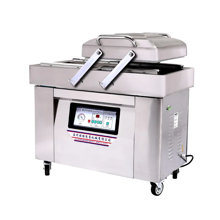 Автоматическая Большая Вакуумная упаковочная машина с двойной камерой или вакуумный упаковщик