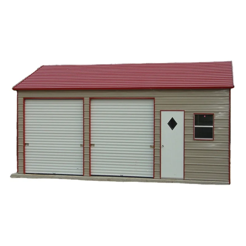 Waterproof steel structure prefab carport shed cars garage