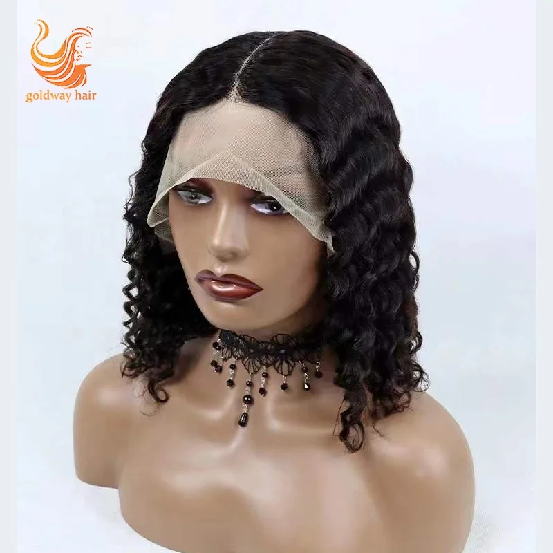 New Arrivals Wholesale Price Natural Human Hair T Part 4x4 13x4 Short Bob Wigs