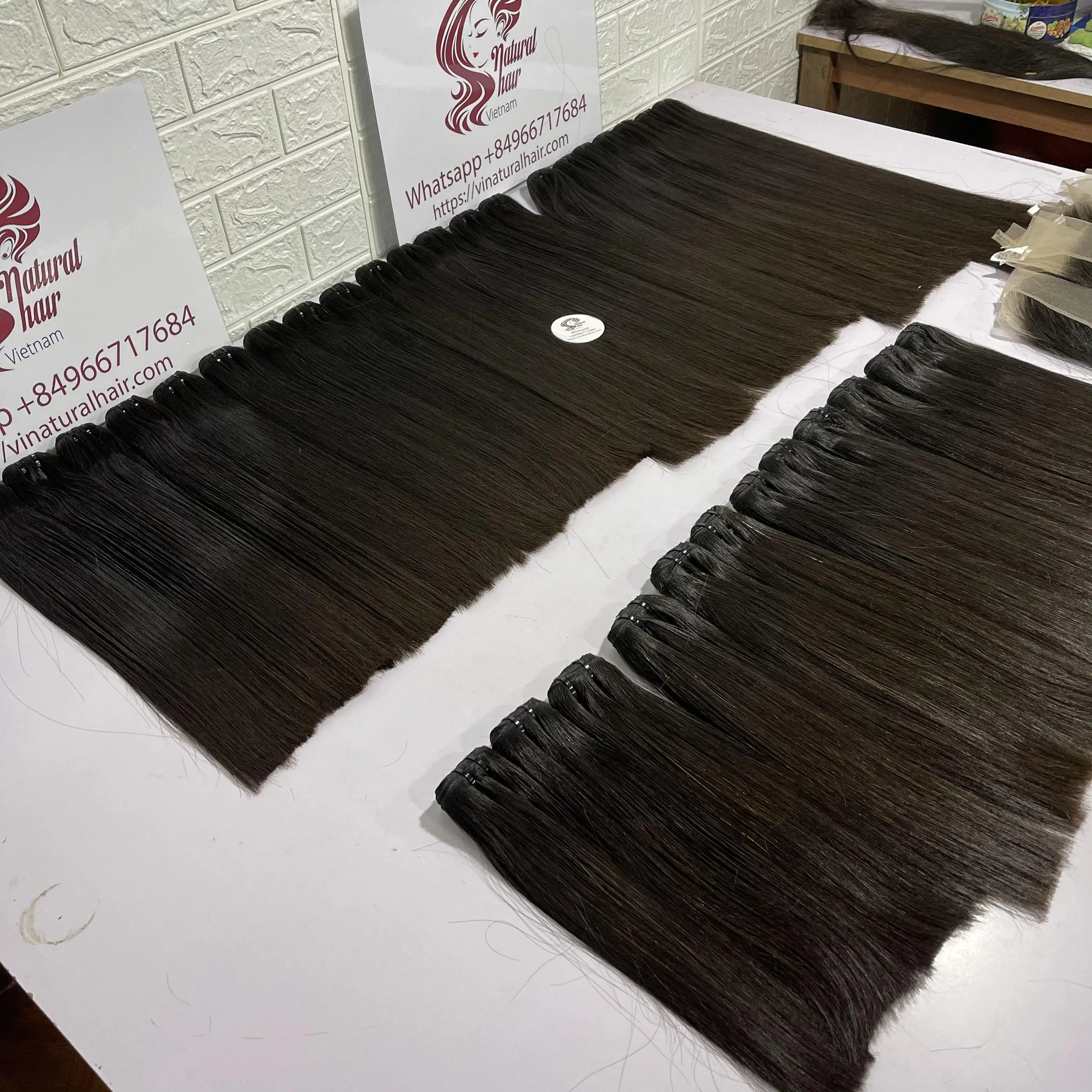Лучшая цена человеческие волосы для наращивания пучок вьетнамская натуральная черная цветная фабрика из Вьетнама