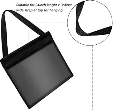 2021 License Plate Holder Stitched Hanging Strap License Plate Tag Bag Car Bumper License Plate