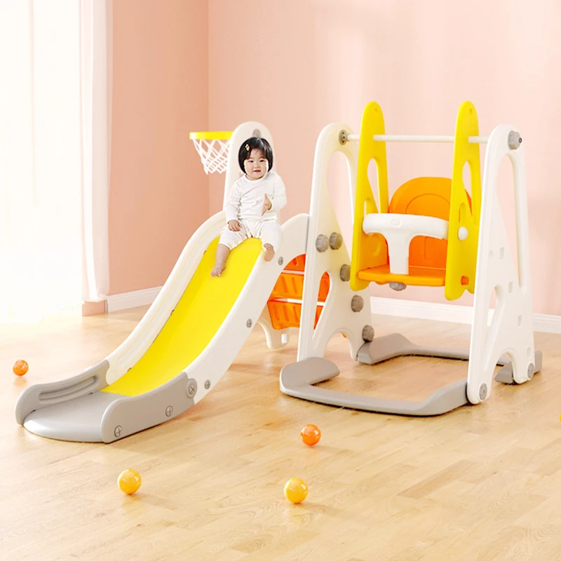 
ABST Friendly Foldable Playground Home Use Quality-assured Kids Slide For Children Playground Indoor Plastic Swings 