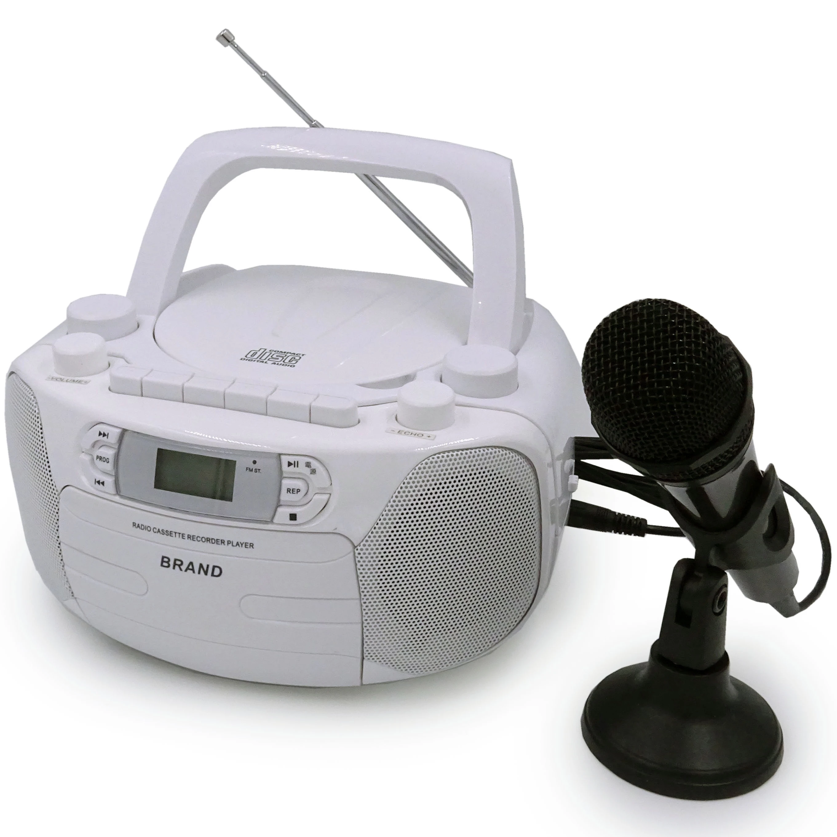 
Karaoke CD Cassette AM/FM Boombox 