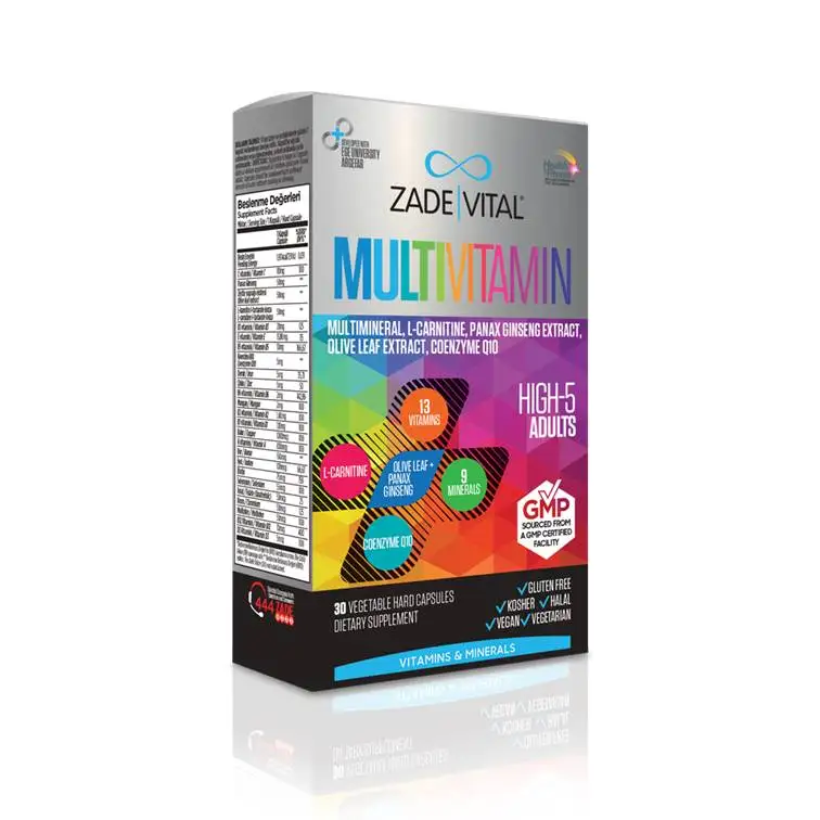 
Zade Vital Multivitamin- 30 Hard Capsules 