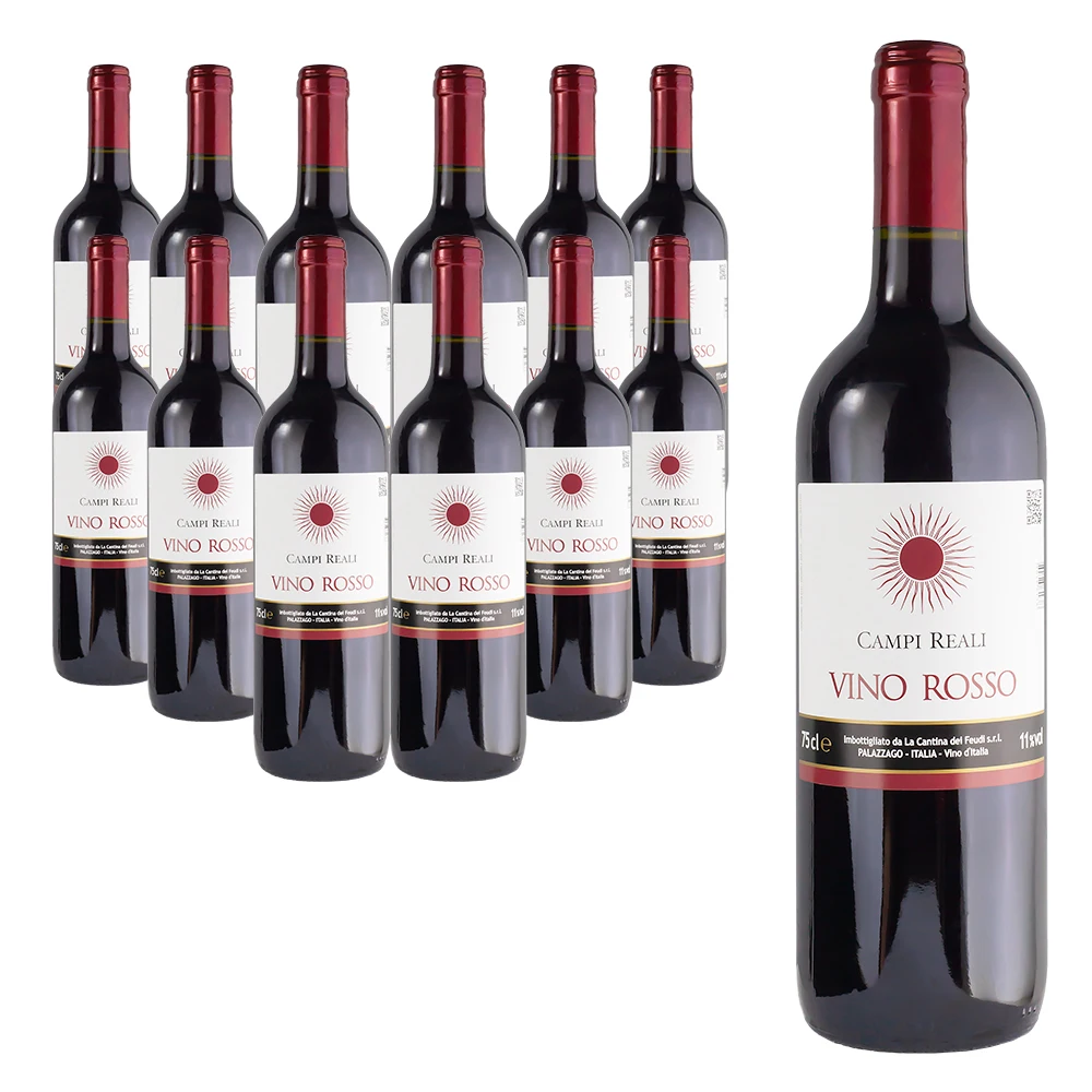 Italian High Quality red wine SOLE 75 cl CAMPI