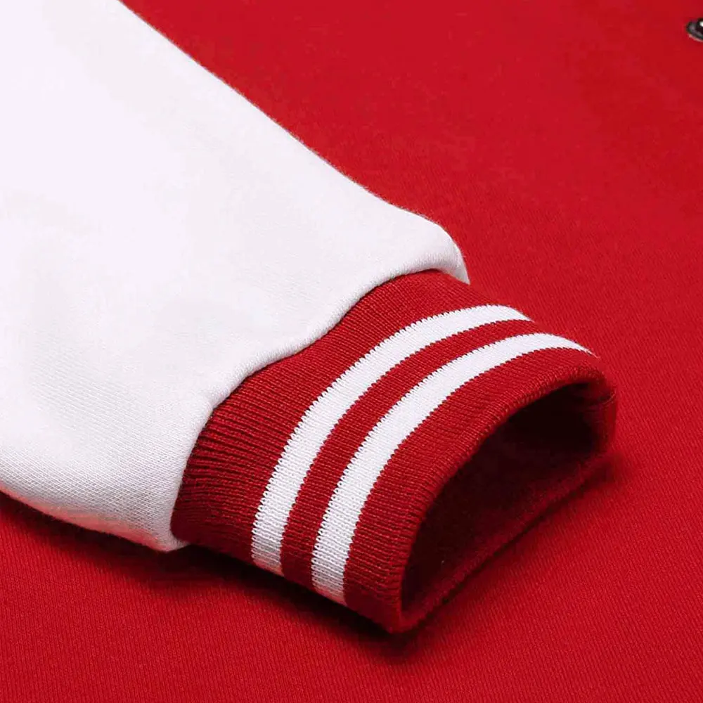 OEM Wholesale Custom 480GSM French Terry Cotton Men Varsity Jacket