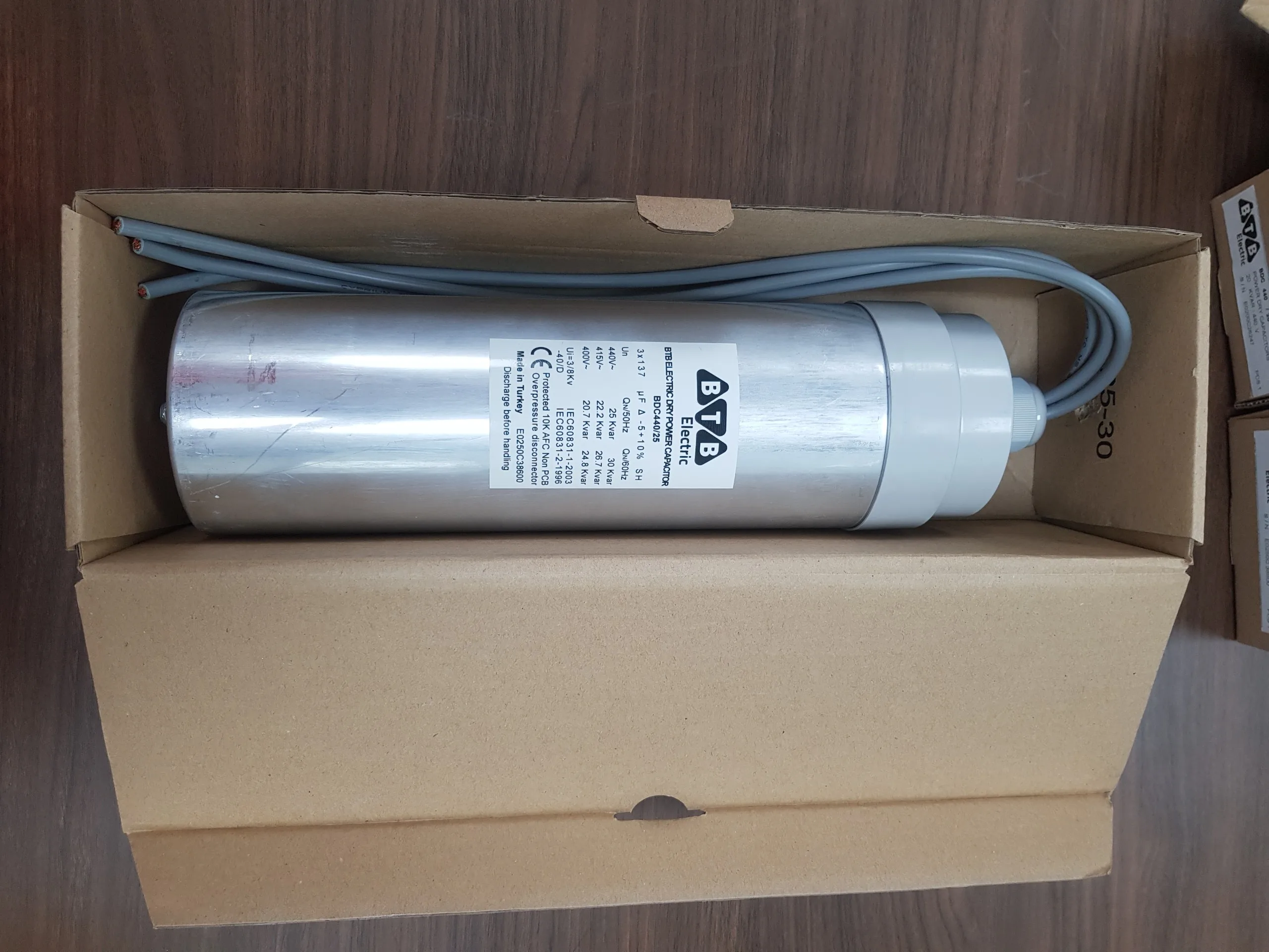 SUPER CAPACITOR BANK  WITH WIRE 15kvar 3 phases 440v  new style  2021  MADE IN TURKEY