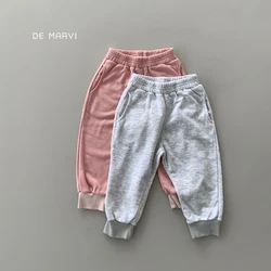 DE MARVI Kids Toddler Matched Elastic Waist Sweatpants Boys Girls Trousers Wholesale Korean Manufacturer MADE IN KOREA