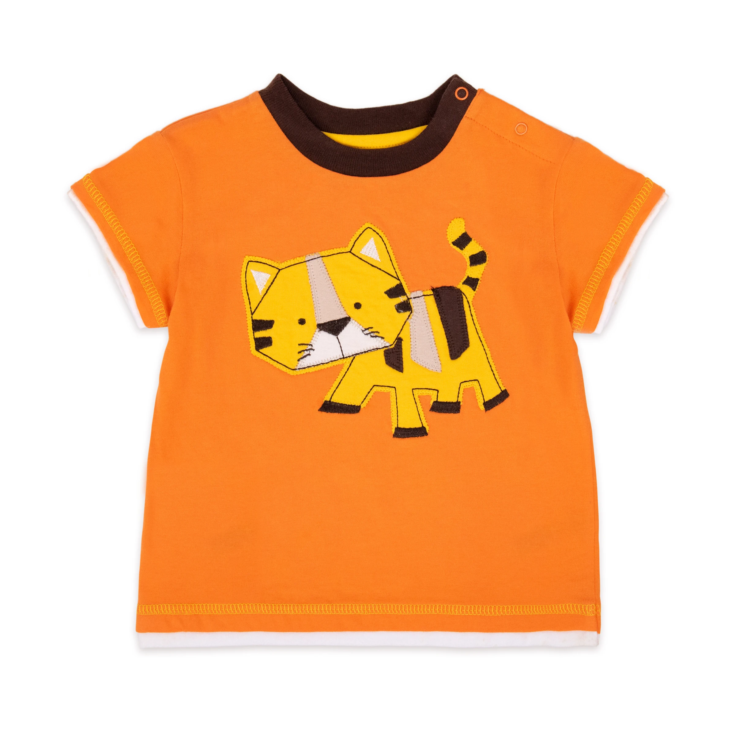2020 Designer Baby Boy Clothes Set Toddler Summer Animal Tiger Pants Cartoon Orange Brown Beige Tshirt Cotton Print Navy OEM