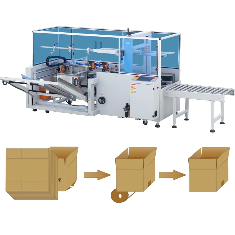 automatic cheap carton box packing/unpacking unpack erector machine