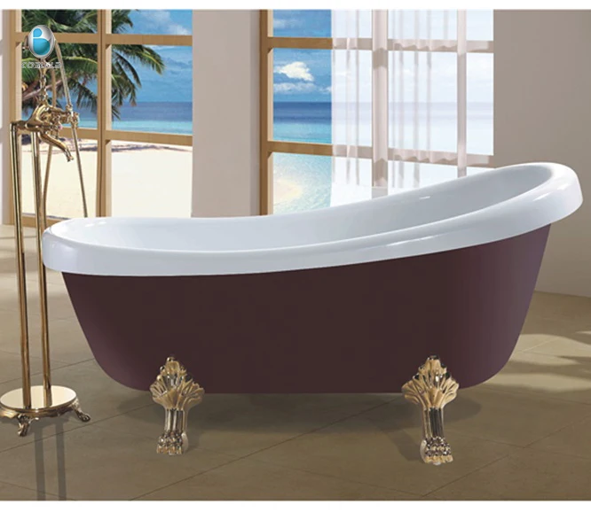 C6305 Classic Design Freestanding tiger Claw Foot Bath Tubs in Black