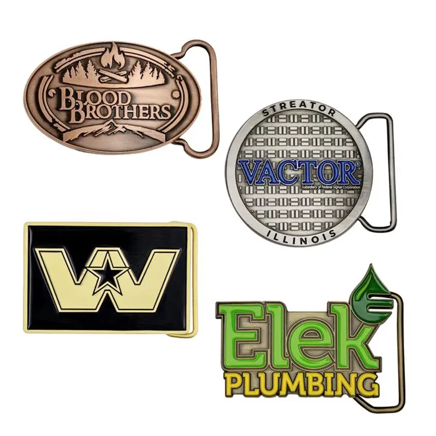 manufacturer metal brass military custom logo stainless steel belt buckle