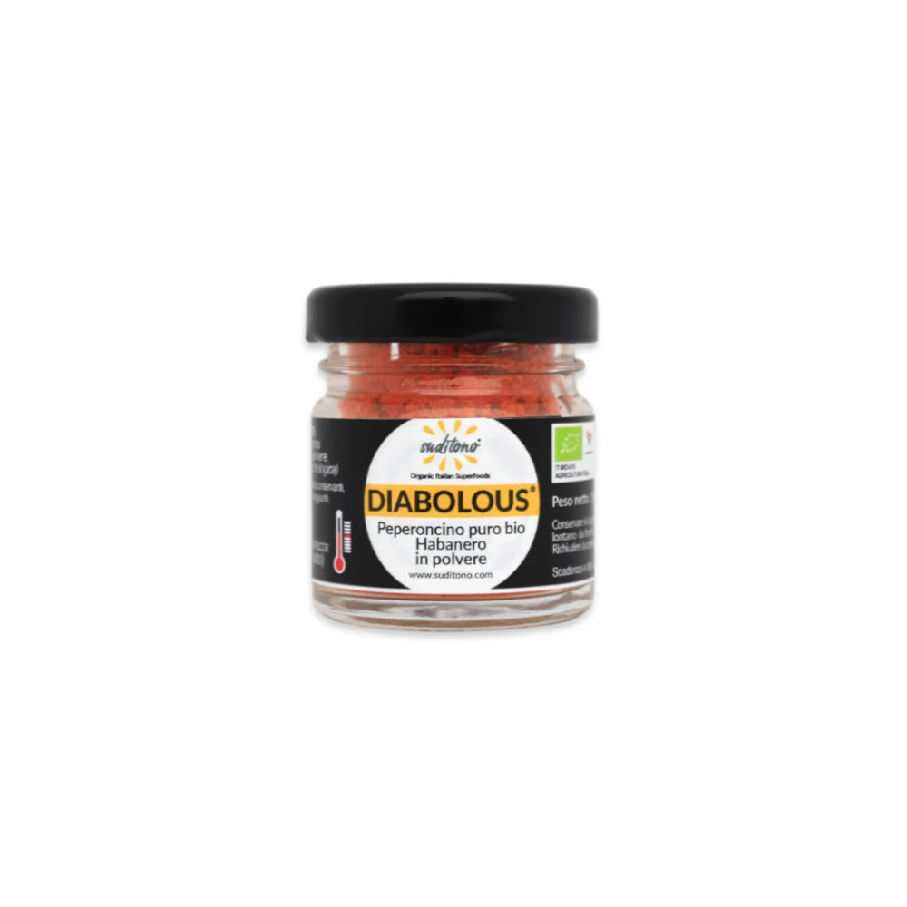 Made in Italy Product bundle 15pcs: Organic red CHILI PEPPER powder DIABOLOUS single spices & herbs