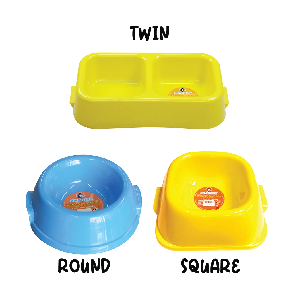 OEM Wholesale Large Size Food Grade Pet Bowls of Bearing Square Dog and Cat Bowls for Feeding