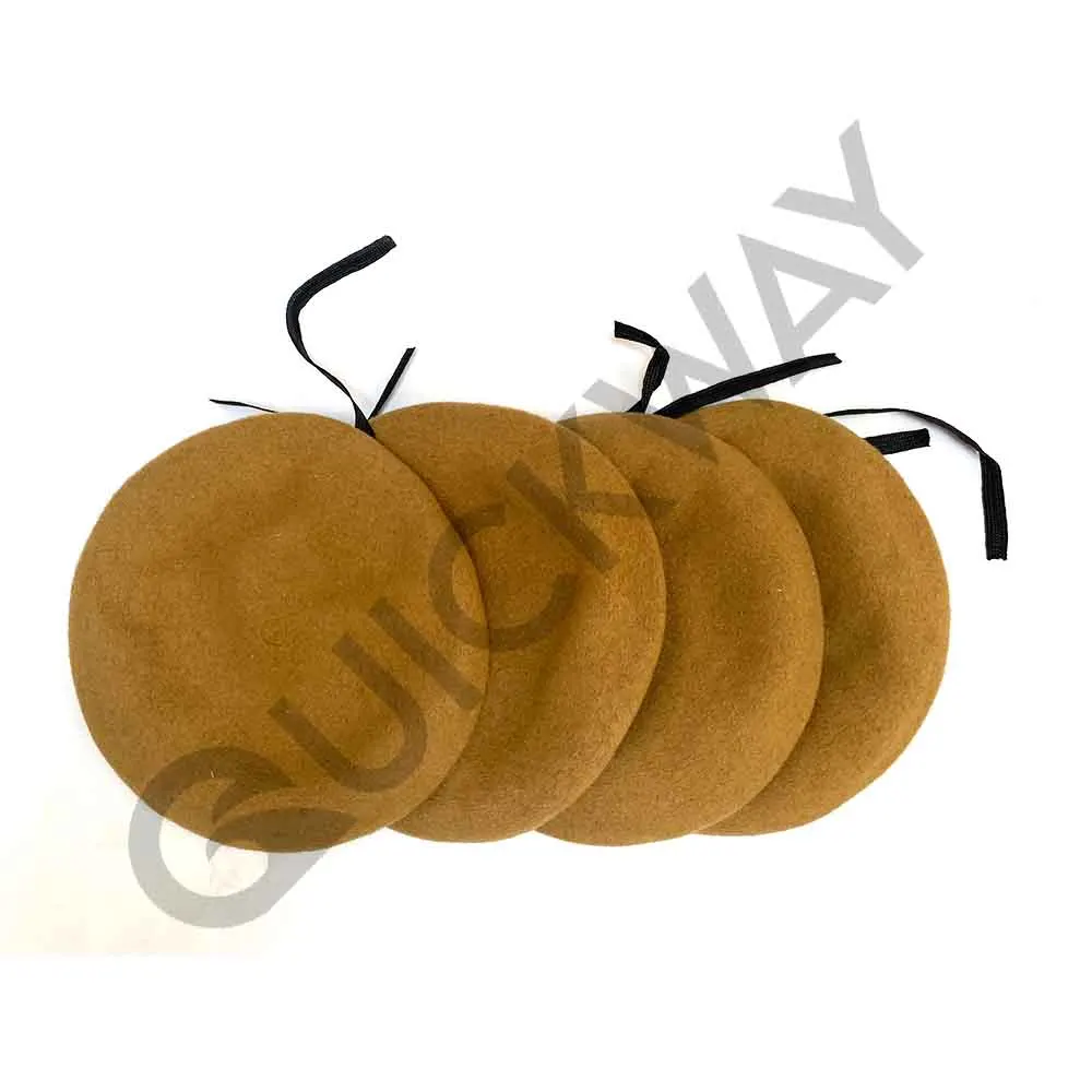 Высококачественные 2024 церемониальные шляпы-береты мужские шляпы с вышивкой | 100% шерстяные шляпы-берет