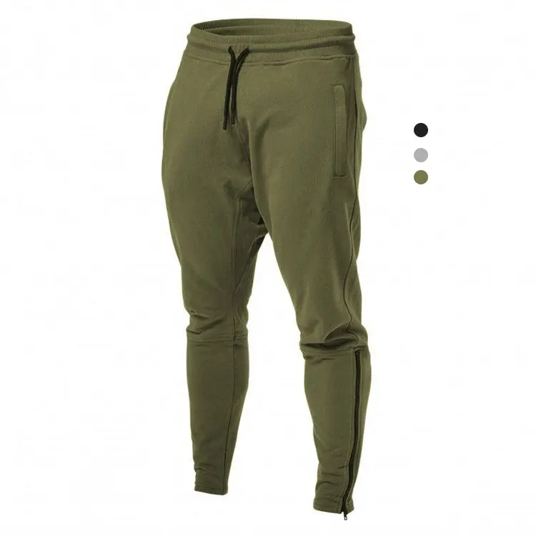  Оптовая продажа Мужские штаны из 100% хлопка с индивидуальным логотипом облегающие эластичные однотонные брюки нейлона