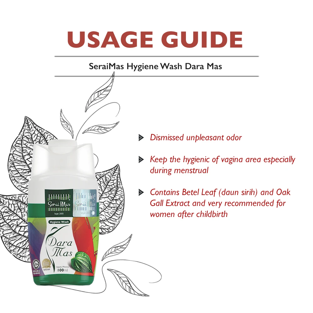  Best Price Daramas Betel Leaf Feminine Wash Helps Overcome Bad Odor & Cleanse Intimate Area with Cooling Sensation