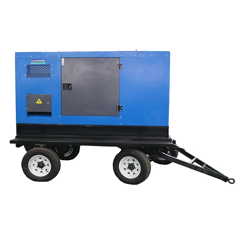 portable  Silent diesel generator  mobile trailer generators 30kw  40kw