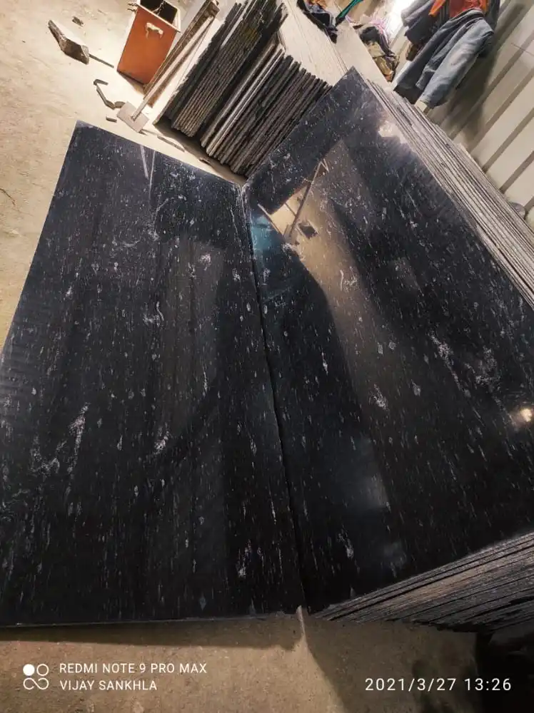 
Cheap price Indian Polished Black Cosmic Granite tiles for Kitchen grenite top Countertop Vanity tops 