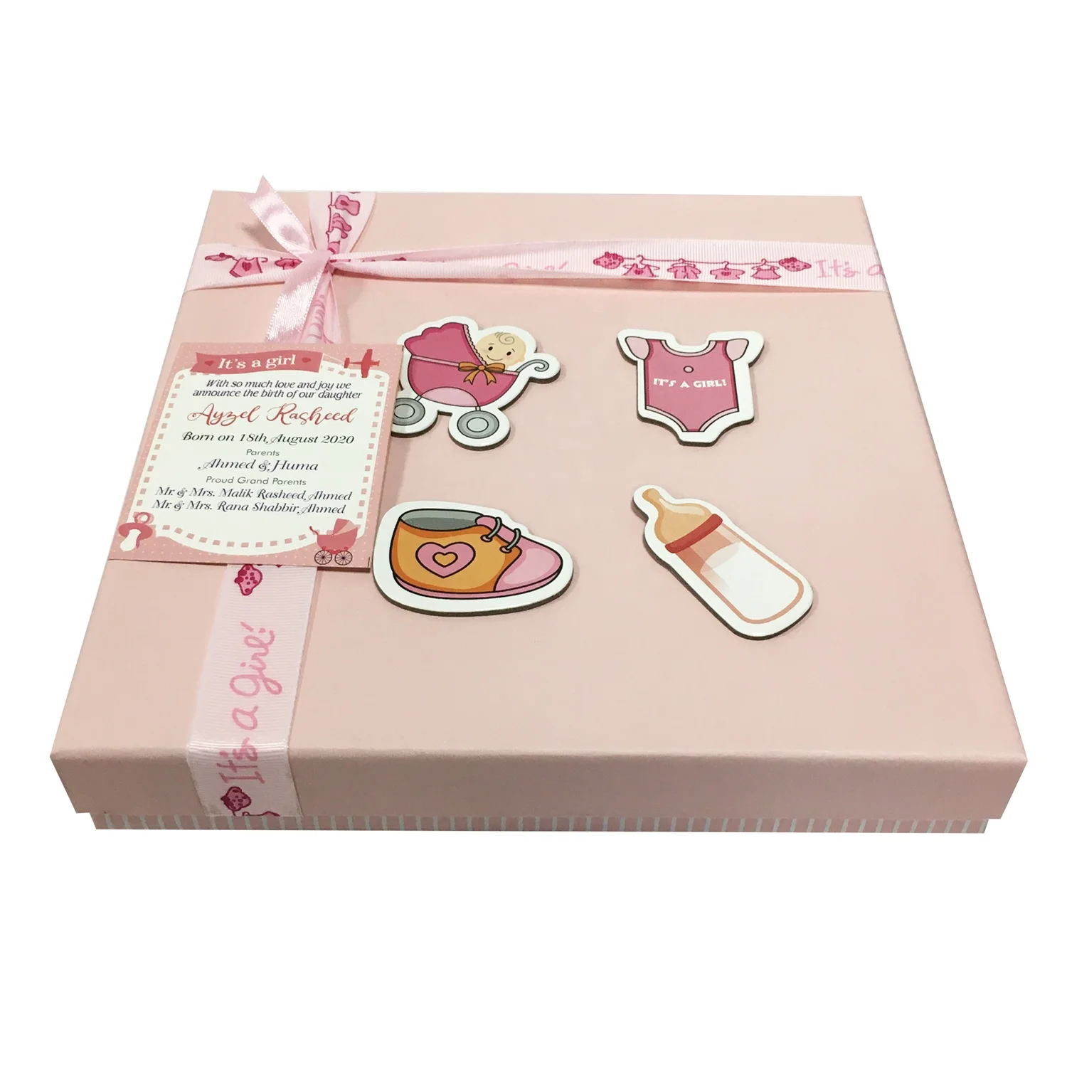 
Baby Boy Baby Girl Customized Luxury Food Packaging Gift Packaging rigid Box with OEM 