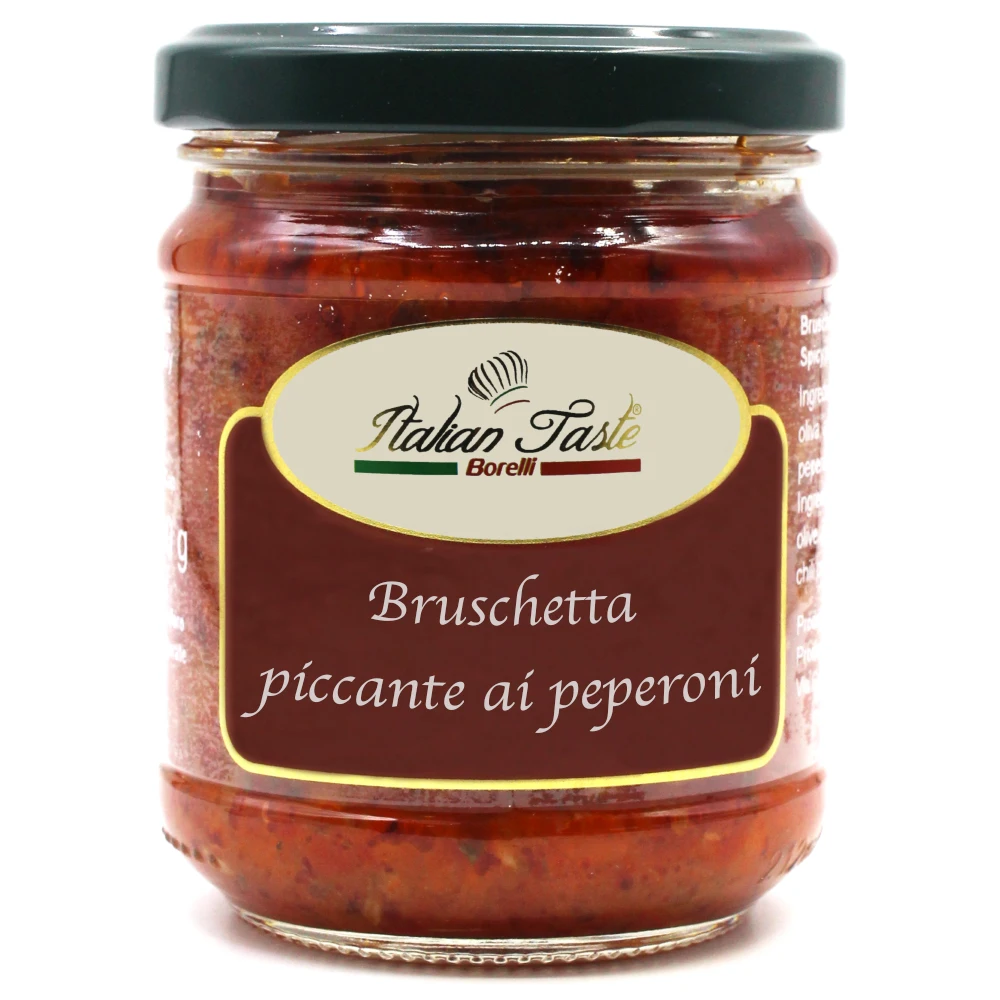 High quality 180 g Spicy pepper bruschetta GOLOSA NO GMO italian cream for appetizer starter wholesale retail