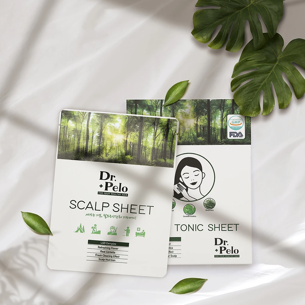 OEM Private Lable Natural organic Hair Growth Scalp Tonic sheet best Anti Hair loss wipes for oily scalp made in South Korea