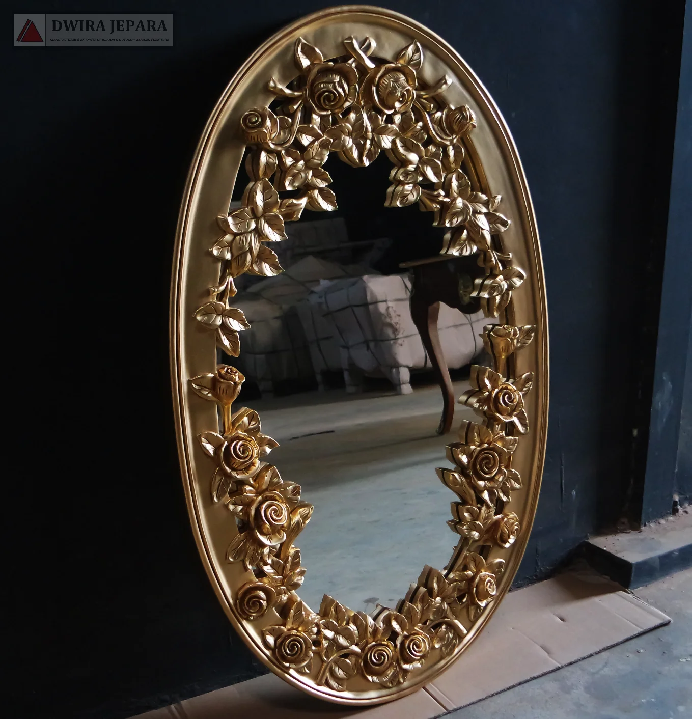 Индонезийская мебель-красное дерево резьба розовое зеркало мебель для спальни