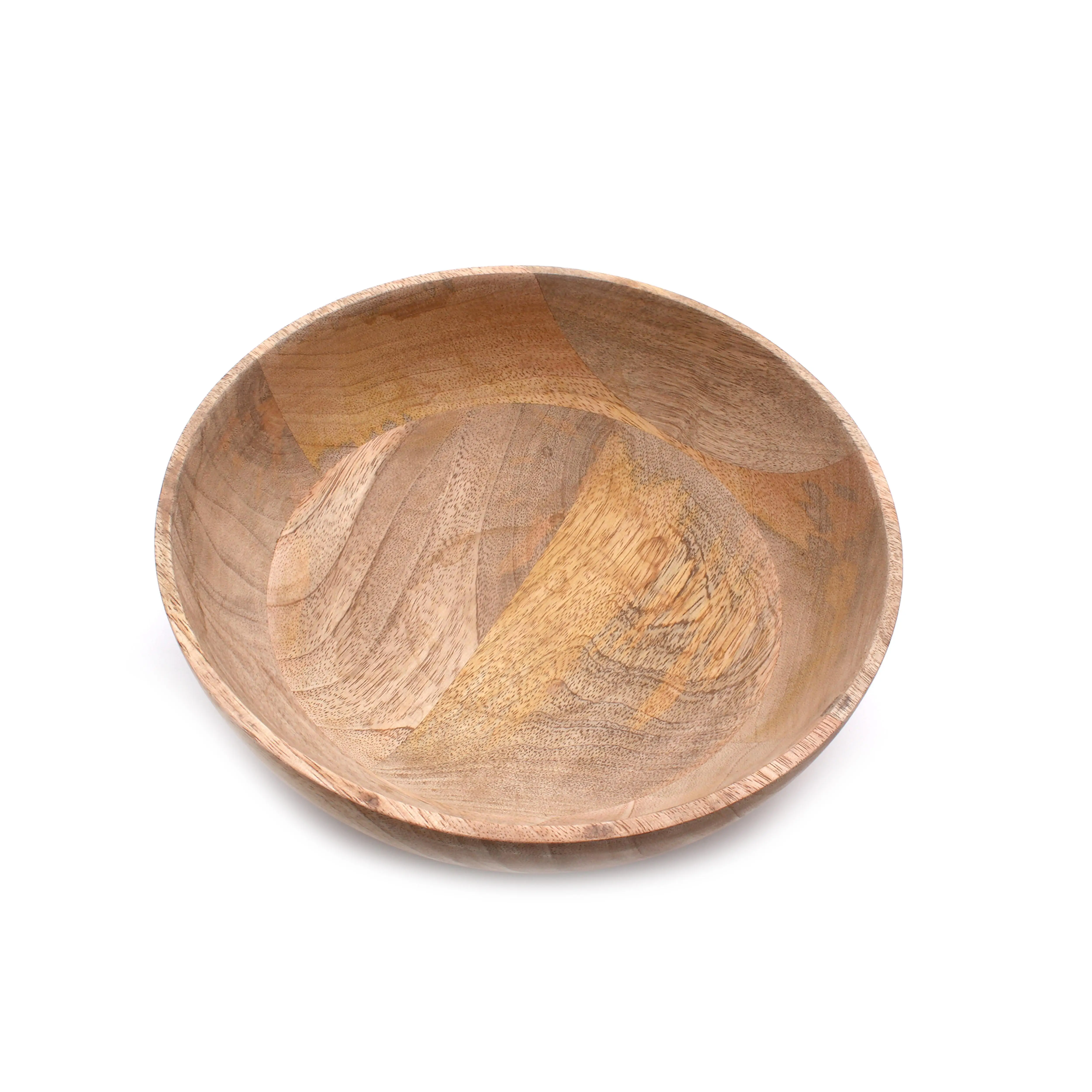 Personalized Acacia Wooden Serving Bowl Round Shape Salad Snacks Breakfast Serving Bowl Creative Fancy Acacia Wooden Bowl