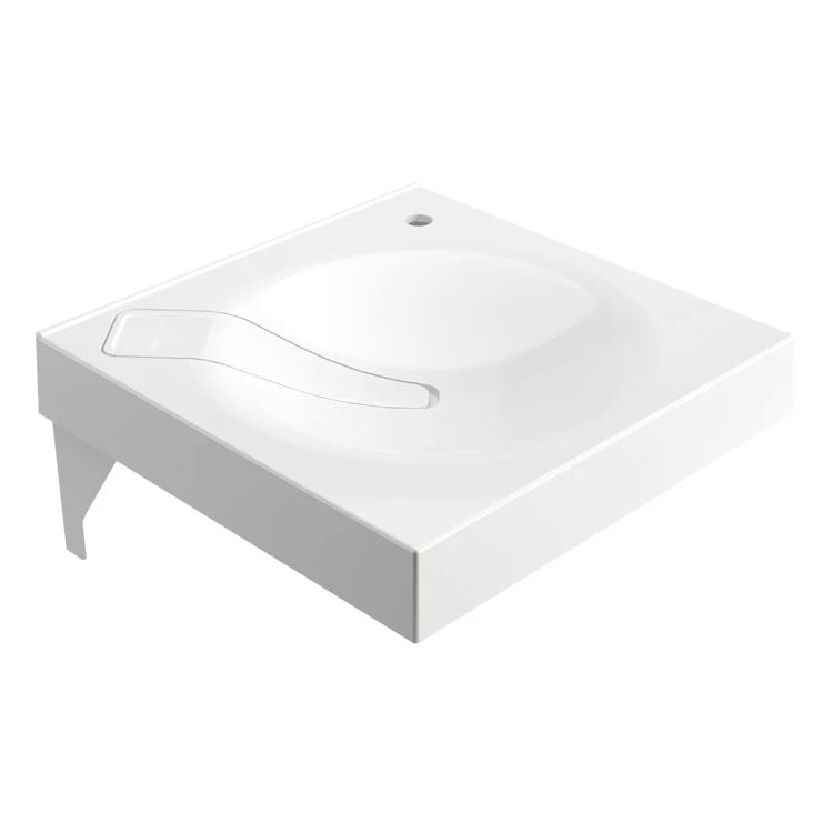 Reliable Bathroom Sink with Mixer Tap Hole, Hand Wash Basin Marble Wall-hung Sinks Single Hole Modern Round Paula Sergio 600 RU