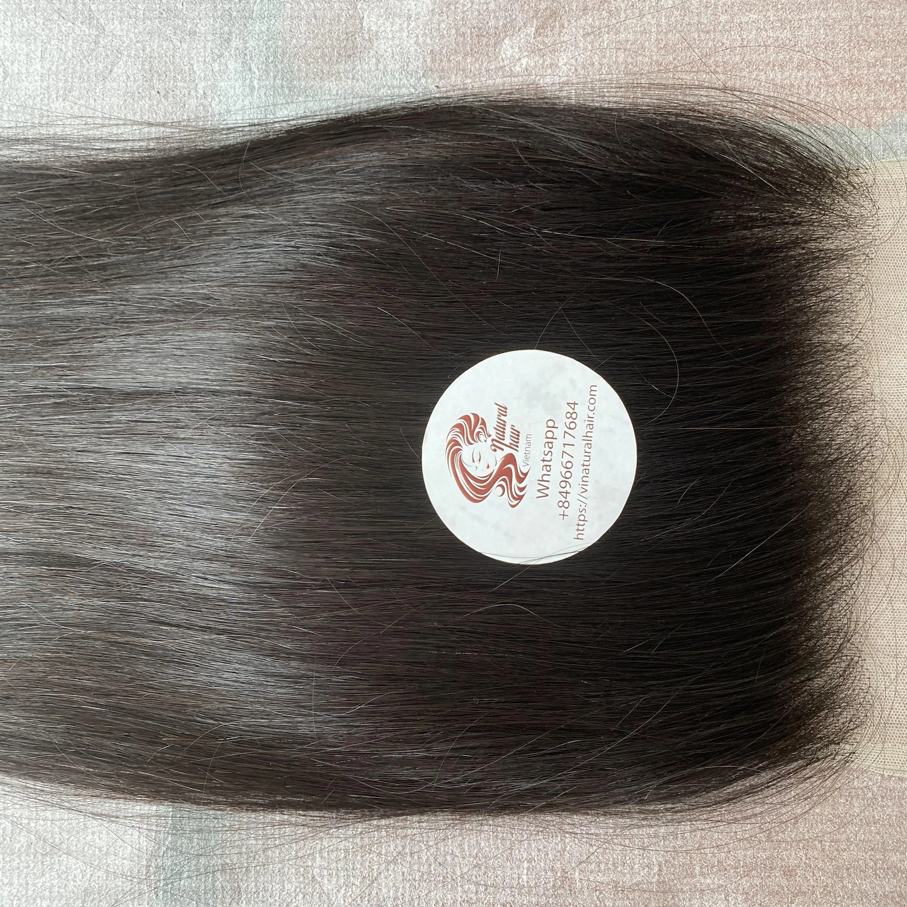 Hot Selling braiding hair Lace closure remy black color HD lace bone straight  Factory from Vietnam