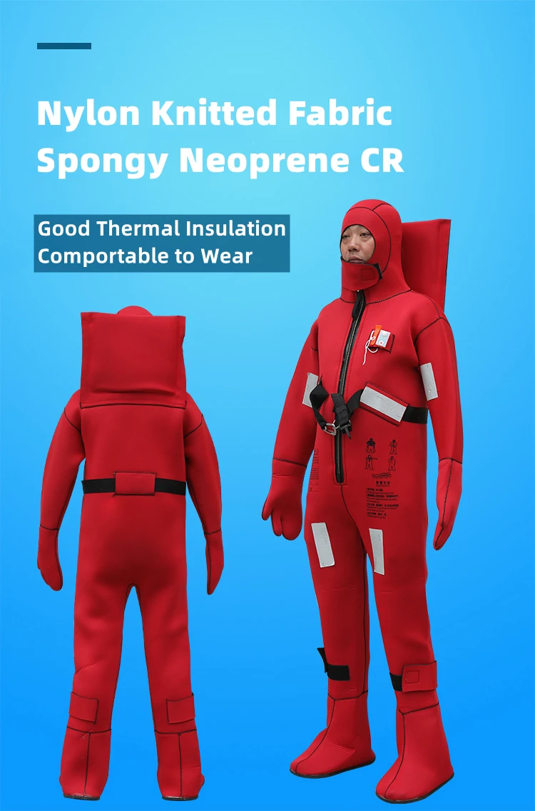 DFB-II Chaleco Salvavidas Marine Survival Suit With Light Hypothermia Protection CSS SOLAS EC Immersion Suits