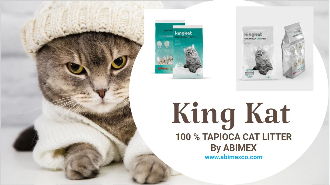 CAT Litter from TAPIOCA STARCH - Safety SOLUTIONS Sustainable Pet Cleaning & Grooming Products White, Light Yellow Small Ball