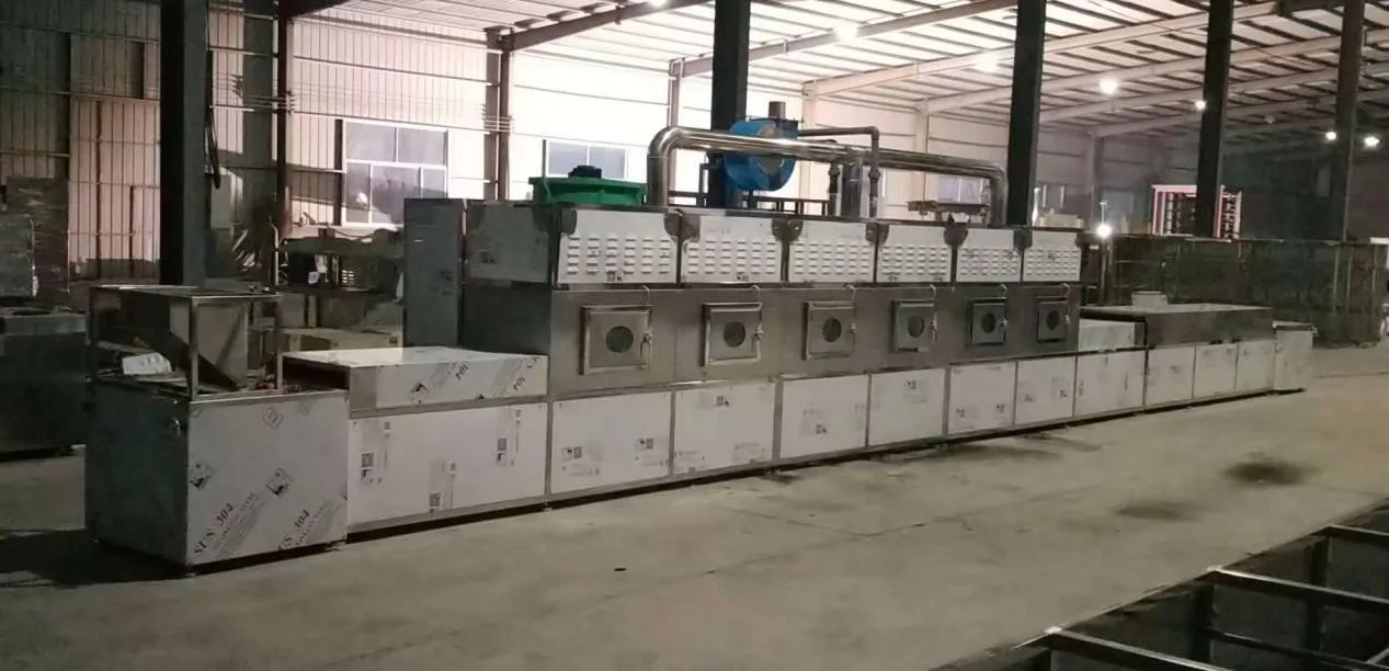 PLC controlled maca root  microwave drying machine for commercial  food dehydration and sterilization