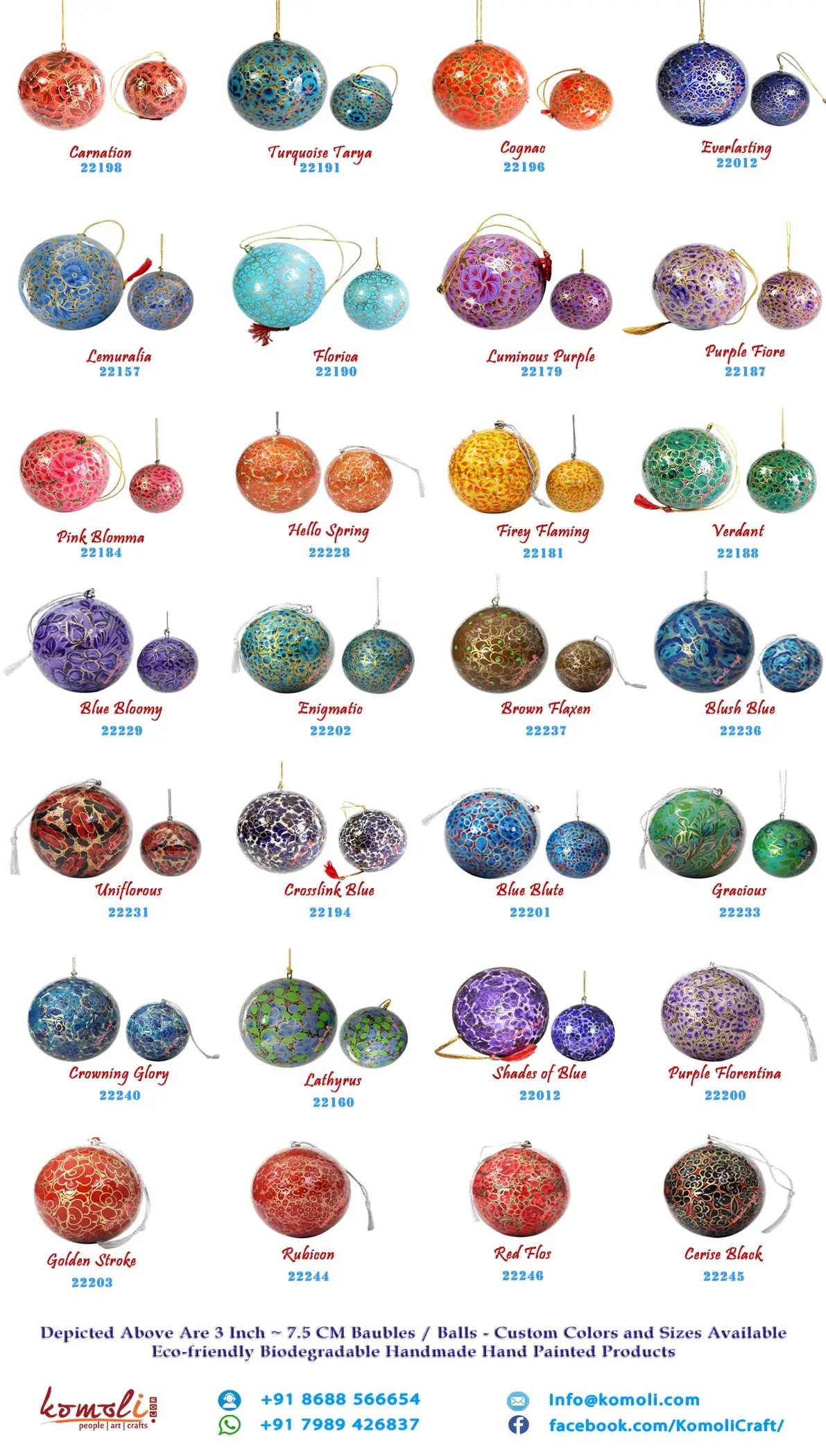 Cat 4 Bauble Paper Mache