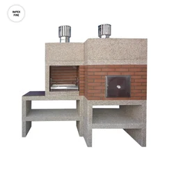 CE Certified BBQ Grill Pizza Oven Set with Chimney and Shrink from Reputed Bulk Exporter