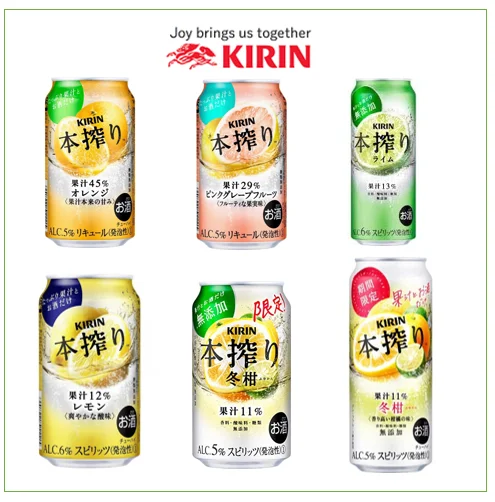350ml fruity flavors Japanese chuhai in can package
