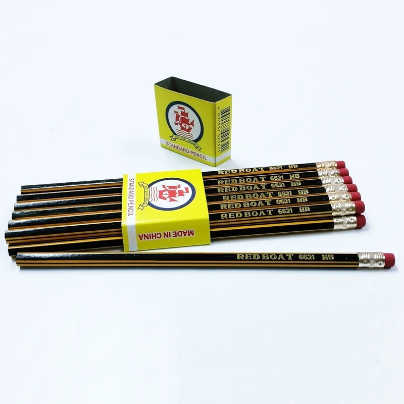Redboat Brand rubber tip HB Pencil