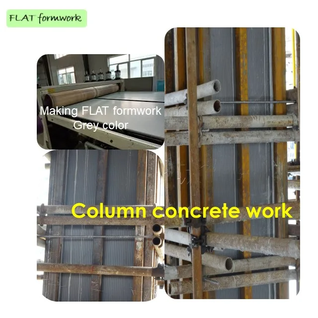 Flat plastic formwork for floor beam square column tunnel construction work reusable