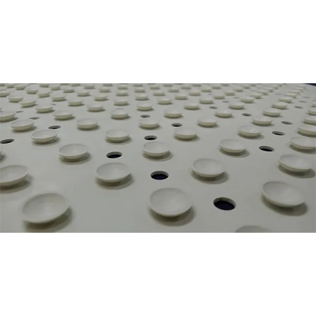 Good Quality Sustainable Natural Rubber Bath Mat In Cream White Color Non Slip Bath Mat For Hotel Home Bulk Buy