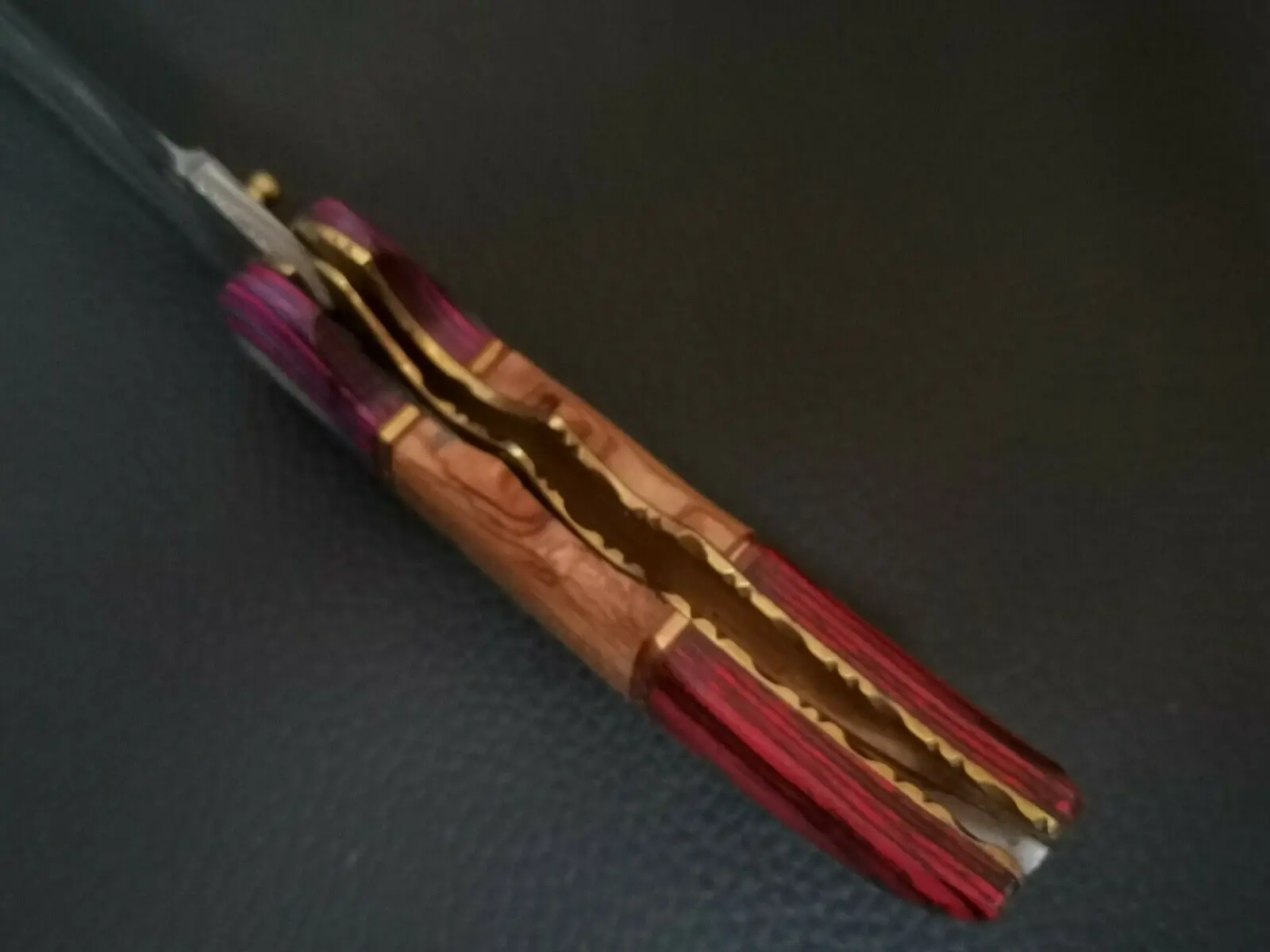 Custom Handmade Damascus Steel Folding Knife  Utility Knife With leather sheath Sharp Edge 2022 Knife